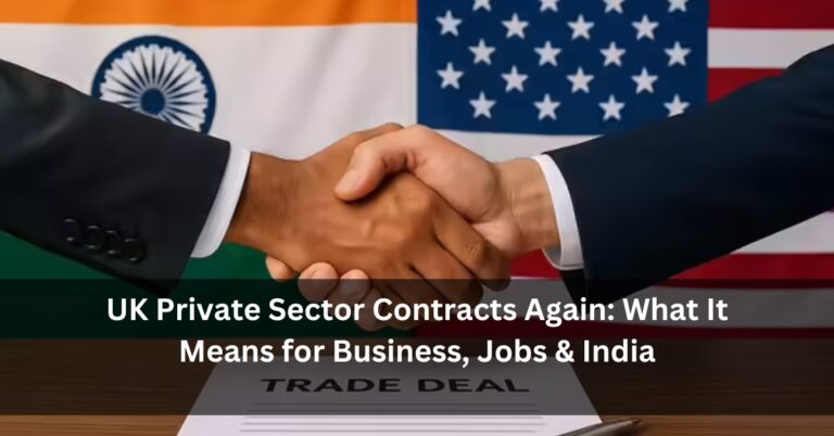 UK Private Sector Contracts Again: What It Means for Business, Jobs & India